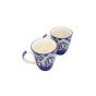 Saras Aajeevika’s Khurja Pottery Milk Mugs – Set of 2 (Blue, Mughal Painting)