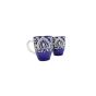Saras Aajeevika’s Khurja Pottery Milk Mugs – Set of 2 (Blue, Mughal Painting)