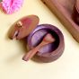 Wooden Masala Container Set Of 2 With Tray