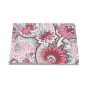 Handcrafted Diary Notepad – White Base with Pink Floral Print | 6x9 Inches | Eco-Friendly Stationery by SHG Artisans