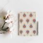 Handcrafted Pocket Diary – White Base with Blue & Red Heart Floral Print | 4x6 Inches | Eco-Friendly SHG Product