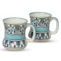 Khurja Pottery Milk Mug Mehrab Sky Blue || Set of 2 ||