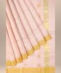 Chanderi Shoulder Pallu || Silk Cotton Pink || 6.5 Mtr || Saras Aajeevika